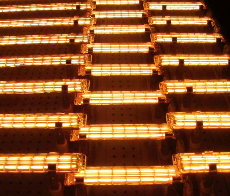 Industrial ink drying infrared lamp