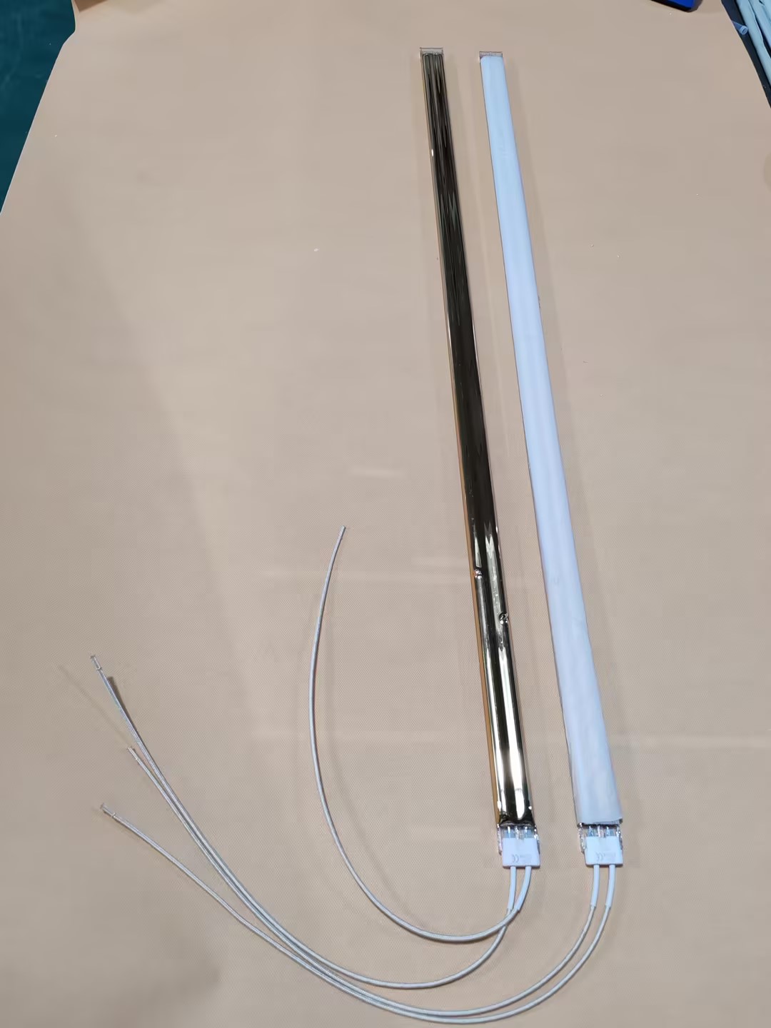 700mm 220v 2500w Clear Quartz Carbon Heating Tube